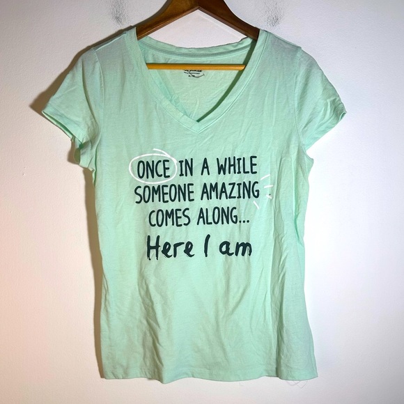 Joe Boxer Light Green Tee - Picture 2 of 4